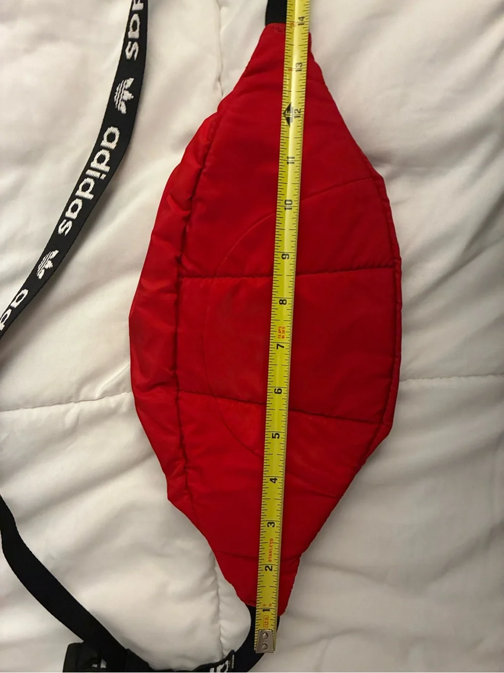 adidas Red Trefoil Waist Bag with Black Accents